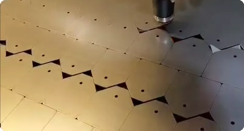 薄板切割效果