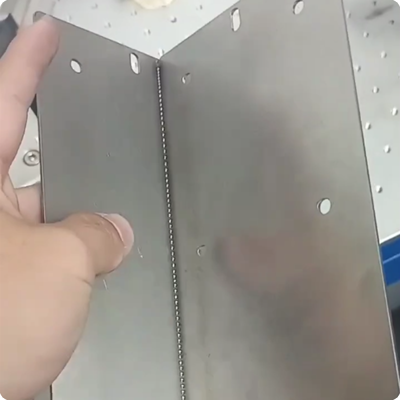 Inside corner welding effect